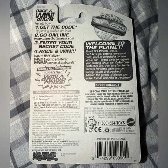 2002 Hot Wheels Yu-Gi-Oh! Full Set, 4 of 4 - Picture 5 of 9